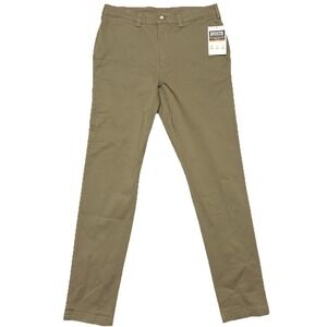 Duluth Trading Co Pants DuluthFlex Ballroom Khaki Slim Stretch Men's 32x36‎ NWT